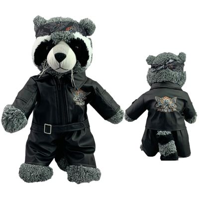 Biker Outfit for Stuffed Animals, King of The Road Teddy Bear Clothes Fits Most 14"-18" Soft Toys, Fun and Stylish Accessory Set for Your Plush Freinds