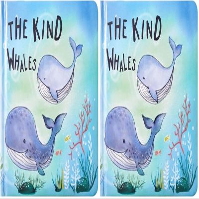 Kate & Milo The Kind Whales Board Book, The Kindness Book, Developmental and Learning Toddler Books, Gift for New and Expecting Parents, Ocean Animals (Pack of 2)