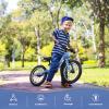 14" Kids Balance Bike for 3,4,5,6 Year Old Boys and Girls, Air Tires with Magnesium Alloy Frame, Lightweight No Pedal Toddler Training Bicycle (Blue) view 2