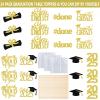 24Pcs 2025 Graduation Table Centerpieces Gold, Graduation Centerpieces for Tables 2025 Gold Graduation Centerpiece Sticks for Graduation Party Table Decorations 2025 Gold view 2