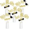 24Pcs 2025 Graduation Table Centerpieces Gold, Graduation Centerpieces for Tables 2025 Gold Graduation Centerpiece Sticks for Graduation Party Table Decorations 2025 Gold view 3