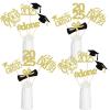 24Pcs 2025 Graduation Table Centerpieces Gold, Graduation Centerpieces for Tables 2025 Gold Graduation Centerpiece Sticks for Graduation Party Table Decorations 2025 Gold view 4