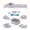 Elftopia Foam Climbing Blocks with Ball Pit Designed for Toddlers Aged 1-3 -Great for Indoor Crawling, Inside Foam Playground Set for Little Ones to Active Playing -(Balls NOT Included) Grey view 2