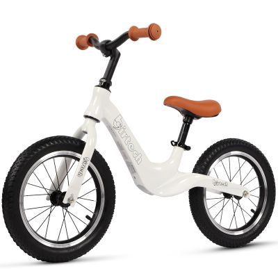 Birtech 14" Kids Balance Bike for 3,4,5,6 Year Old Boys and Girls, Air Tires with Magnesium Alloy Frame, Lightweight No Pedal Toddler Training Bicycle (White)