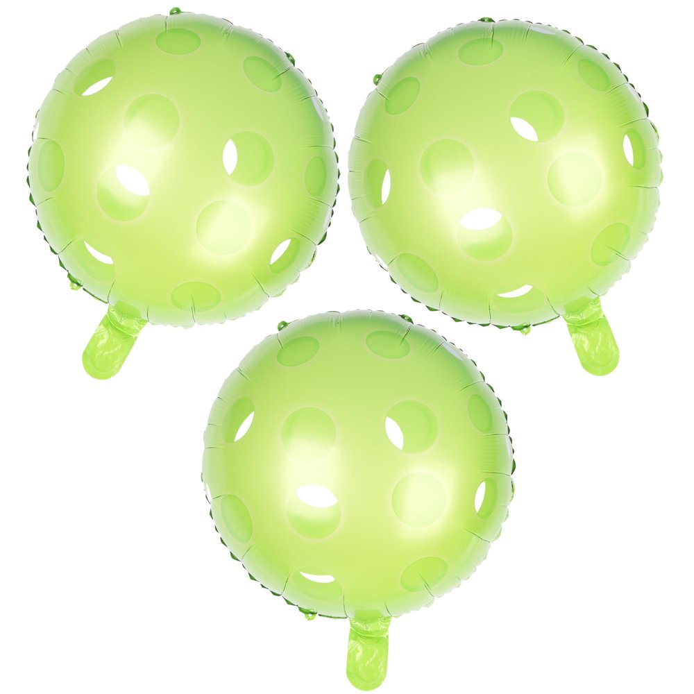 100% Liked-3pcs 18 Inch Pickleball Mylar Balloons, Pickleball Theme Birthday Party, Pickle Tennis Party, Pickleball Bachelorette Theme, Pickleball Party Favors