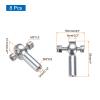 uxcell M3xL25mm Ball Rods End Head Ball Joint Buckle Steering Connecting Pushrod Tie for RC Model with Nuts 8Pcs view 2