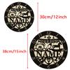Timethink 15 Inch Newborn Baby Wood Wall Clock with Personalized Name, Rustic Decorative Wooden Round Clock Wall Watch Silent Non Ticking Wall Clock Battery Operated for Baby Room Housewarming Gift view 2