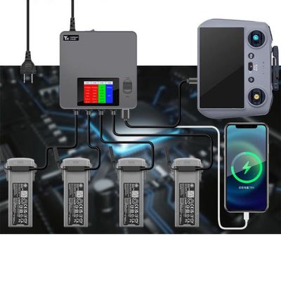Coyktonty LED Display Charger with Storage Charge for DJI AIR 3,Rapid Charger Charges up to 4 Batteries simultaneously Drone Accessories