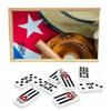 Domino Cubano Doble Nueve Cuban Dominoes Double Nine with Cuban Flag on Chips Cuban Traditions Great for Gift view 2