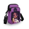 ZOUTAIRONG African Back Girl Crossbody Bag for Boys Crossbody Purse Girls Wallets Princess Small Shoulder Bag Travel Storage Bag Casual Mini Tote Bag Handbags Ziper view 4