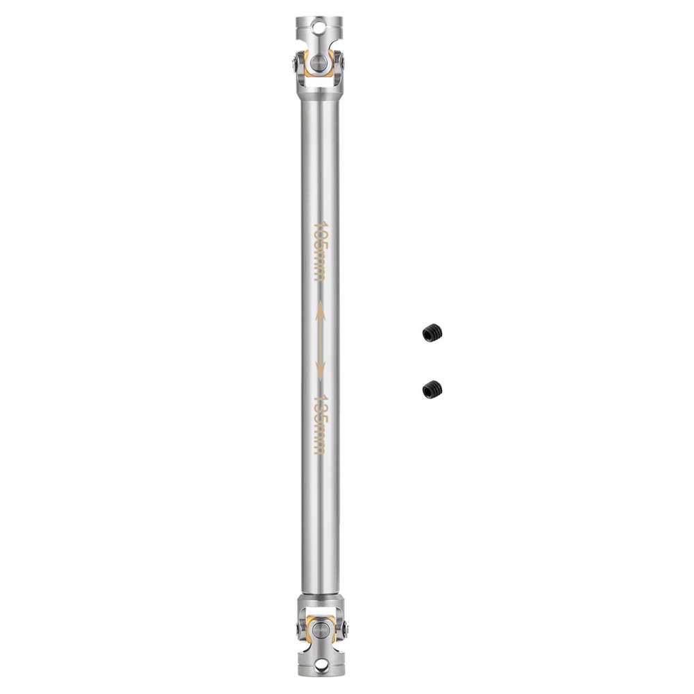 QUE-T 1Pcs Metal Drive Shaft for 1/14 Tamiya Tractor Climbing Trailer RC Car Upgrade Spare Accessories (105mm-135mm)
