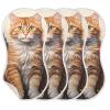 GOODOLD Standing Cats Muslin Baby Burp Cloths - Super Absorbent and Soft Burping Rags - Cotton Burp Clothes Set for Boys and Girls, 1 Pack view 2