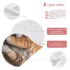 GOODOLD Standing Cats Muslin Baby Burp Cloths - Super Absorbent and Soft Burping Rags - Cotton Burp Clothes Set for Boys and Girls, 1 Pack view 4