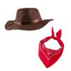 Dressy Daisy Toddler Kids Boys Western Style Cowboy Halloween Costume Dress Up Party Outfit Set with Vest and Hat Size 4T to 5T view 4