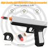 Zanktony Soft Bullet Toy Gun Shell Ejecting for Boys, Realistic Toy Pistol with 2 Clips, 50 Foam Bullets & 48 Shells, Ideal Christmas Birthday Gift view 2