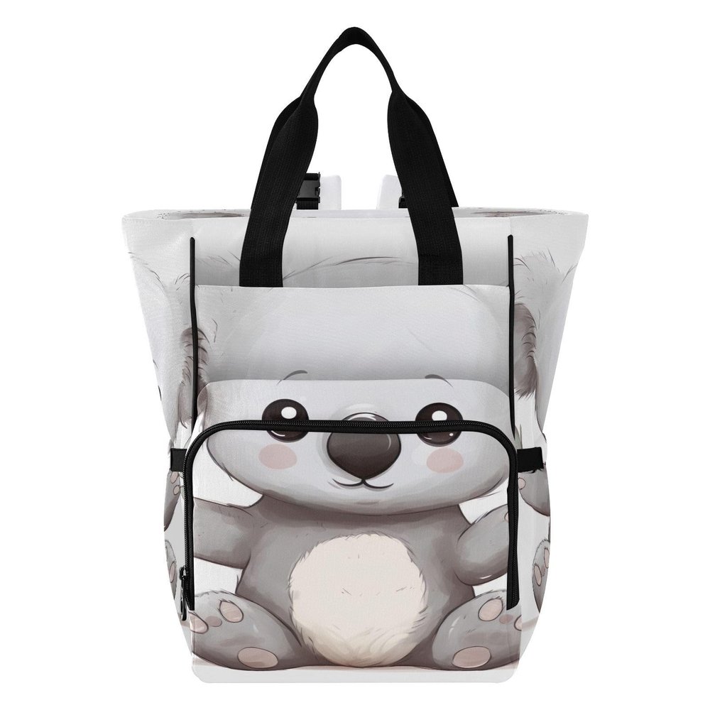 Emelivor Cartoon Koala Diaper Bag Backpack Insulated Pockets Organizer Bag Diaper Backpack for Boy Girl Travel Shopping Mom Dad