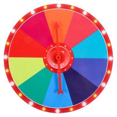PRETYZOOM Prize Wheel for Parties Wall-mounted Game Prop Shows Carnivals and Holiday Events Engaging Lightweight and Portable