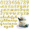 126pcs Acrylic Alphanumeric Cake Decoration, Mirror Number 0-9 and Alphabet A-Z Personalized Cake Picks Shiny Personalized Cake Topper for Birthday Cake Toppers Wedding Baby Shower view 1