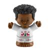 Replacement Part for Fisher-Price Little-People Advent Calendar Christmas Playset - HGP72 ~ Replacement African-American Little Boy Figure Wearing White Reindeer Outfit ~ Works Great with Many Sets! view 1