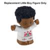 Replacement Part for Fisher-Price Little-People Advent Calendar Christmas Playset - HGP72 ~ Replacement African-American Little Boy Figure Wearing White Reindeer Outfit ~ Works Great with Many Sets! view 2