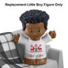 Replacement Part for Fisher-Price Little-People Advent Calendar Christmas Playset - HGP72 ~ Replacement African-American Little Boy Figure Wearing White Reindeer Outfit ~ Works Great with Many Sets! view 3