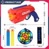 2 Pack 6 Rotating Drum Fit for Nerf Guns Darts Toy Gun, Kids Blaster Toy Pistol with 80 Soft Foam Darts, Gun Toys for Boys, Teens Ages 6+ (Red and Blue) view 2