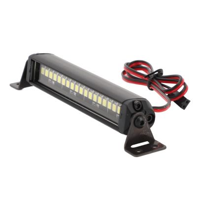 RC Light Bar, 20 LEDs High Brightness Aluminum Single Row Simulated Roof Light Lighting for 1/10 RC Crawler Car Remote & App Controlled Vehicle Parts