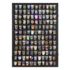 144 Shot Glass Shooter Display Case, Glass Collection Hollder Wall Mount Cabinet, UV Protection, Removable Shelves, Black Finish view 4