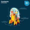 Bigjigs Rail Ferris Wheel Tunnel - 2-in-1 Spinning Fairground Ride & Tunnel for Train Sets, Kids Railway Accessories, Toddler Gifts for 3 Years Old + view 2
