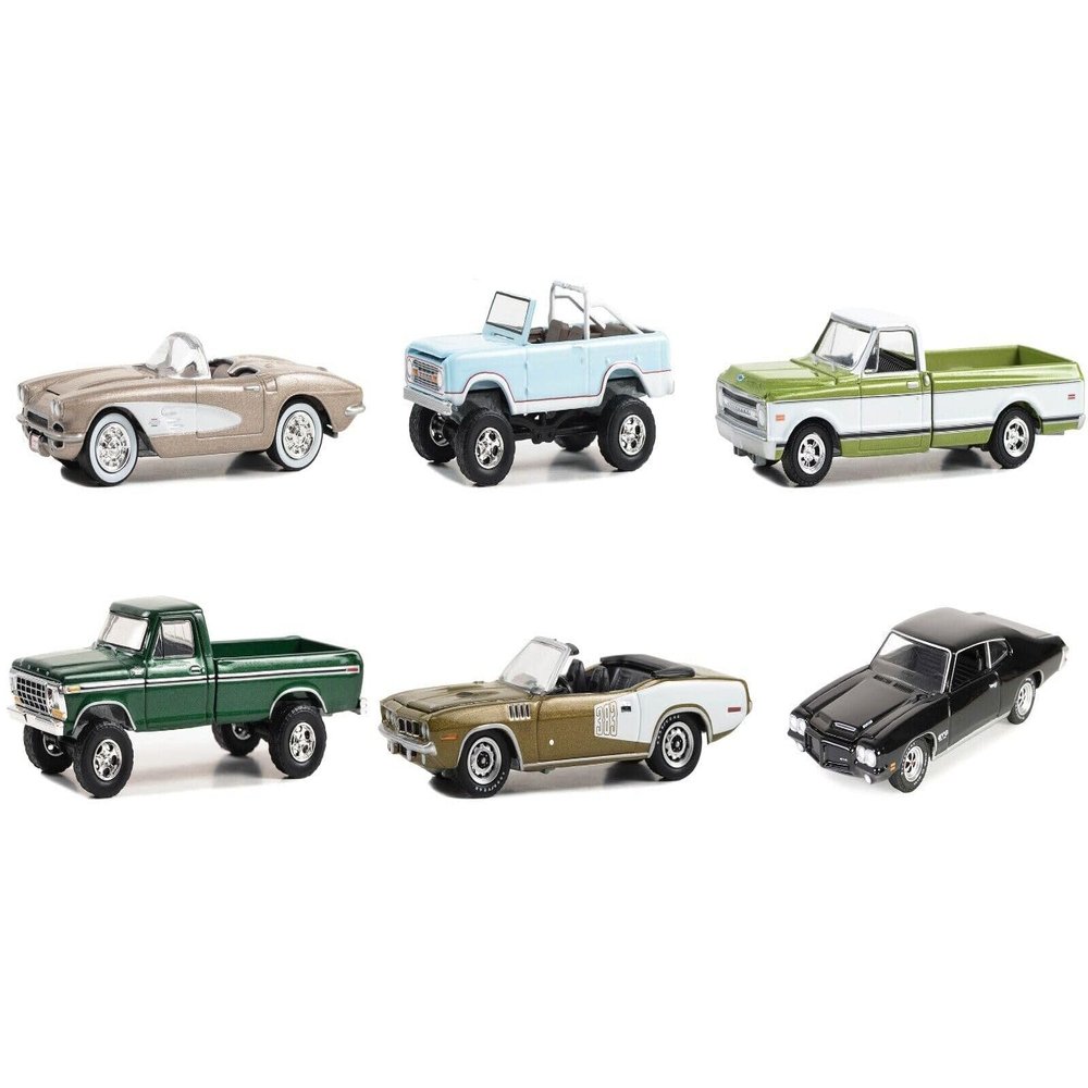 Collectibles Barrett Jackson Scottsdale Edition Set of 6 Cars Series 13 1/64 Diecast Model Cars by Greenlight 37300SET