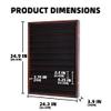 144 Shot Glass Shooter Display Case, Glass Collection Hollder Wall Mount Cabinet, UV Protection, Removable Shelves, Cherry Finish view 3