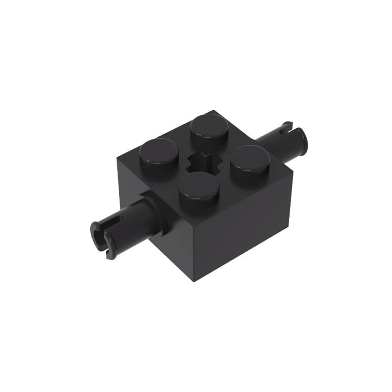 Gobricks 30000 65514 Brick Special 2x2 With 2 Pins And Axle Hole, 50 pcs