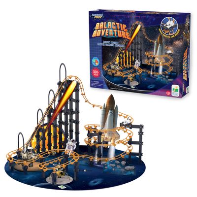 The Learning Journey International Techno Trax Galactic Adventure, Action Packed Roller Coaster Building Kit, STEM Gift for Boys and Girls Age 8+, 300+ pc Set