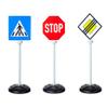 Big Traffic Signs for Children (69 cm Each) - Set of 3 Road Signs with 5 Traffic Signs for Playing & Learning for Children from 1 Year, Toy for Indoor & Outdoor Use view 2