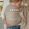 WildBird - Ring Sling Baby Carrier - 0-36 Months (up to 35 lbs) - Long (90") Desert Lark & Black Ring - Front, Hip or Back Carry - Adjustable Fit - Natural Linen - Baby Essentials - New Mom Gifts view 4