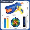 2 Pack Toy Foam Blaster Blaster Toy Gun Compatible with Nerf Bullets, 6 Auto-Dart Rotating Drum Soft Bullets Pistol, Children Christmas Birthday Boys and Girls 6 + Years Kids Old Indoor Outdoor Games view 2