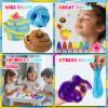 GXYSLM Jumbo Slime Kit for Girls, Party Favors for Kids, Adorable Slime Making Kit to Make Butter Slime, Confetti Slime, Multiple Slimes Making, Stress Relief Toy for Childrens, Ideal Gift view 3