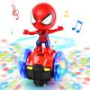 Toys for Boys Age 1 2 3 4 5,Dancing Robot Sensory Toy Car with Colorful Flashing Lights & Music,Interactive Learning Light up Toys for Kids 3-5,Christmas Birthday Gifts for Toddler Boys Girls view 1