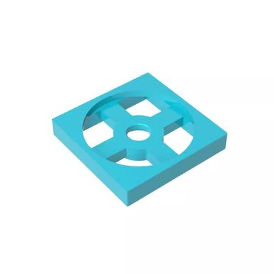 Gobricks GDS-949 3680 Turntable 2x2 Plate Base, Medium Azure, 50 pcs
