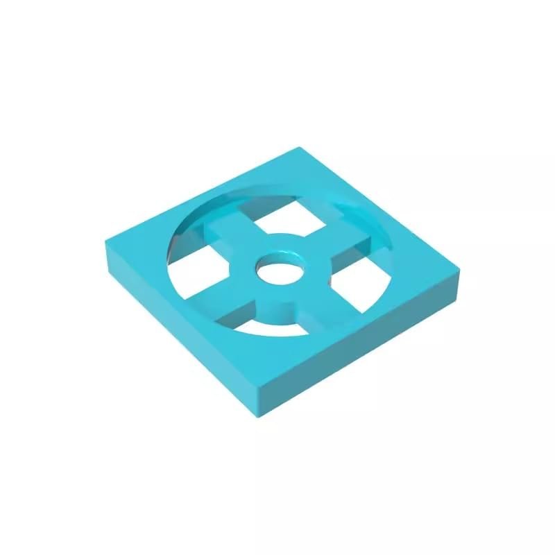 Gobricks GDS-949 3680 Turntable 2x2 Plate Base, Medium Azure, 50 pcs