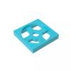 Gobricks GDS-949 3680 Turntable 2x2 Plate Base, Medium Azure, 50 pcs view 1