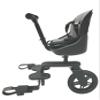 Englacha Uno Rider with Single 8" PU Wheel - Stroller Attachment with Saddle Seat & Seat Pad - Universal Fit for Most Prams with Rear Axle, Tube or Folding Plate, and with at Least 8-inch Rear Wheels view 1