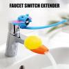 Cartoon Faucet Extender, Faucet Extender, Sink Handle Extender Faucet Extension Attachment for Toddlers Kids Babies (Blue) view 2