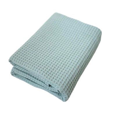 Soft & Cozy Baby Waffle Blanket 43x40in Nursery Blankets for Boys Girls Swaddle Neutral Lightweight Baby and Toddler Throw Blanket Receiving Blanket (Green)