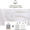 100% Egyptian Cotton Zippered Toddler Pillowcases Set of 2, 600 Thread Count Small Pillow Cases, Super Soft and Breathable Pillow Protector, 13x18 Inches (White, Toddler) view 2