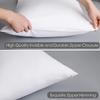 100% Egyptian Cotton Zippered Toddler Pillowcases Set of 2, 600 Thread Count Small Pillow Cases, Super Soft and Breathable Pillow Protector, 13x18 Inches (White, Toddler) view 4