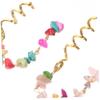 4pcs Hair Accessories for Dreadlock Braids Alloy Natural Stone view 3