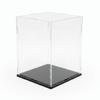 IDAFSA Clear Acrylic Display Case, Assemble Cube Display Box Stand with Black Base, Dustproof Protection Showcase for Collectibles Memorabilia Figurines (8*8*12inch;20*20*H30cm) view 1