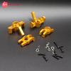 Mesimsple H16BM Steering Caster Blocks & Body Clips for 1/16 16207 16208 16209 16210 Rear Stub Axle Carriers H16BM H16GT H16DR H16 Rear Hub Carrier Series RC Car Upgrades Part Yellow view 3