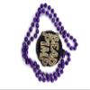 Bead Pimp Mardi Gras Bead Necklace Flash New Orleans Beads Party Ladies Purple Beads view 2